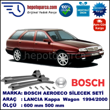 LANCIA Kappa Station Wagon [838] 11.1994-12.2000, 600 / 500 mm. BOSCH AEROECO Aparatlı Muz Silecek