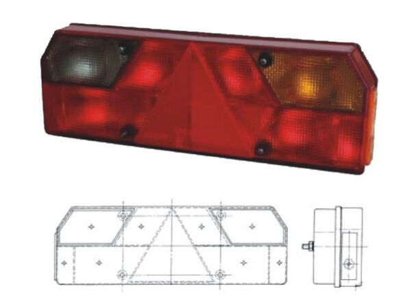 ÇERKEZ-UNVR-212 ÜÇGENLİ MEGA STOP KABLOLU-FÜME
