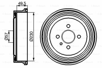 Fren Kampanası [230 / 65 mm]OPEL Astra 1.6i Caravan 199709-200401; Astra Classic 1.6i Caravan 199709-200208; Combo 1.3 CDTI 200409-200709; Astra 1.6 i Twinport 200303-200907; Astra 1.6i Caravan 199809-200406; Vectra 1.6 i 199509-2003 VAU 90495034; VA