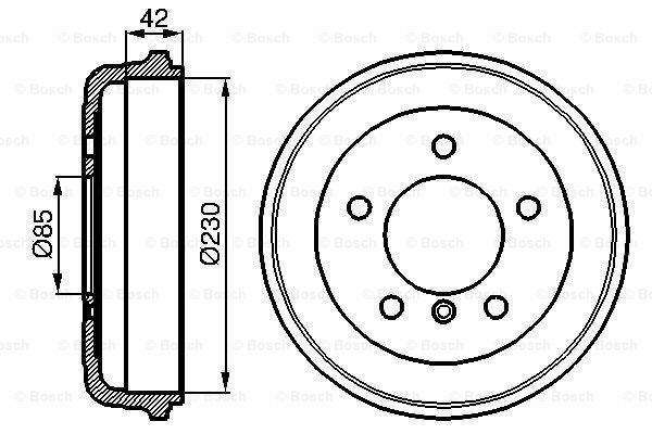 Fren Kampanası - [230,0  / 43,0  mm]MERCEDES-BENZ 207 D ( 08.1977 - 10.1985 ); 207 D ( 05.1977 - 08.1982 ); 207 D ( 09.1982 - 01.1989 ); 208,210 ( 05.1977 - 08.1982 ); 209 D ( 09.1982 - 01.1989 ); 210 ( 08.1982 - 06.1995 ); 210 ( 10.1987 - 06.1995 );