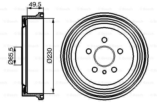 Fren Kampanası [230 / 65 mm]OPEL Zafira 2.0 DTI 199904 - 200507; Zafira 1.8 i 200009 - 200507; Zafira 1.6 i 199909 - 200507; Zafira 2.2 DTI 200203 - 200507; Zafira 1.6i 199909 - 200506; Zafira 1.8 i 199903 - 200008; Zafira 2.0 DI 199 VAU 90538928; VA