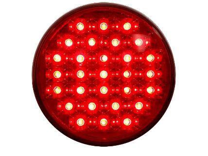 201311 MODÜLER YUVARLAK DORSE SİNYAL LEDLİ 12V  KIRMIZI