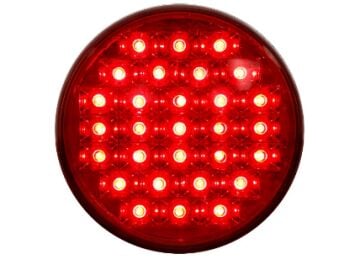 201311 MODÜLER YUVARLAK DORSE SİNYAL LEDLİ 12V  KIRMIZI