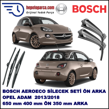 OPEL Adam  03,2013-,,, Bosch Aeroeco Ön ve Arka Silecek Takımı