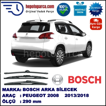 PEUGEOT 2008  290 mm 03.2013-... BOSCH Arka Silecek