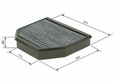 Aktif Karbonlu Kabin FiltresiMERCEDES-BENZ SL-Klasse; G-Klasse; SLR-Klasse MB A2308300418; MB 23083