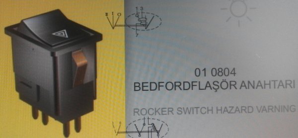 BEDFORD Y.M 4'LÜ FLAŞÖR ANAHTARI