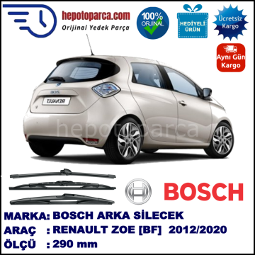 RENAULT ZOE  [BF] 290 mm 01.2013-... BOSCH Arka Silecek