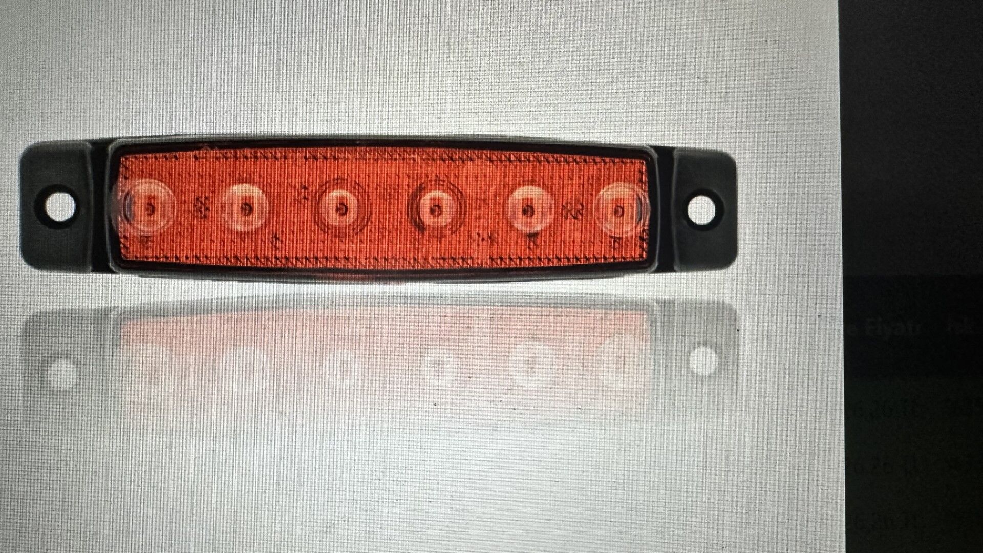 SBB24R6 24V 6 LEDLİ KIRMIZI PARMAK LAMBA İnce Dizayn Side Marker 30240035