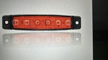 SBB24R6 24V 6 LEDLİ KIRMIZI PARMAK LAMBA İnce Dizayn Side Marker 30240035
