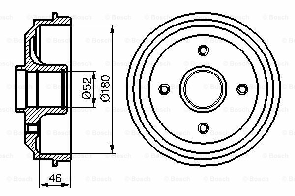 Fren Kampanası [180 / 80 mm]PEUGEOT; CITROEN 206 1.4 HDi 200109-200902; 206 1.6i 199806-200708; 206 1.4 Sedan 200602-200903; 206 1.4i 199806-200902; 206+ 1.4 200903-; 206 1.4 200003-200902; 206 1.4i 200003-200902; 206+ 1.4 HDi 200903-; 206 1.1i  PEU