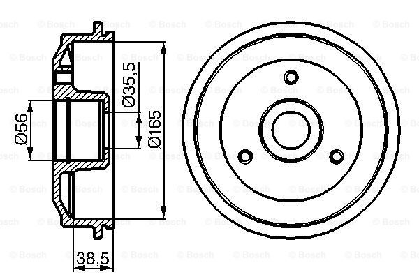Fren Kampanası [165 / 58 mm]PEUGEOT; CITROEN 106 1.0i 199605-200505; Saxo 1.4i 199602-200309; 106 1.0i 199605-200505; Saxo 1.4i 200006-200309 PRO 95619206; PEU 424743