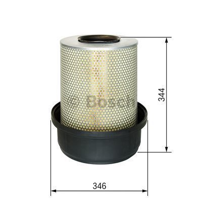 BOSCH_F026400288 Hava Filtresi MERCEDES-BENZ Atego Atego 2 II Axor 2 II Axor OM 904 OM 906 filitre