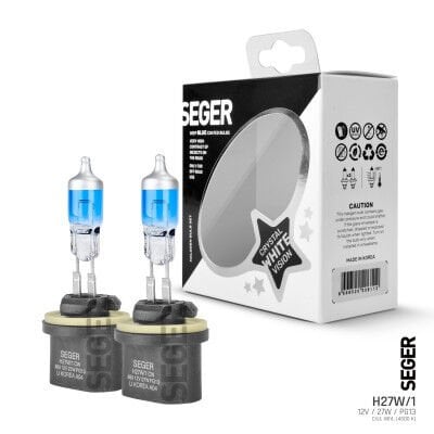 208154 H27W/1(880) 12V 27W(4.500K BEYAZ IŞIK)TAKIM PG13 DÜZ SOKET CRYSTAL WHİTE