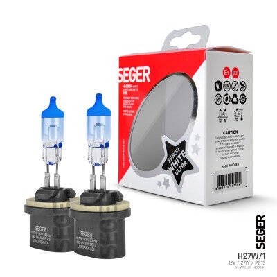208185 H27W/1 (880)12V 27W (4.000K BEYAZ IŞIK) PG13 DÜZ SOKET XENON WHİTE ULTRA
