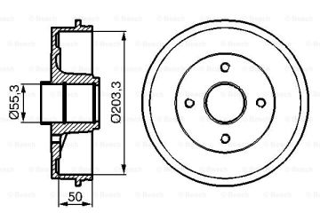 Fren Kampanası [203,3 / 85,5 mm]RENAULT Laguna I 2.0i 199509-200102 REN 7700840711; REN 7700