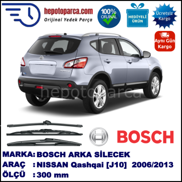 NISSAN Qashqai [J10] 300 mm 12.2006-... BOSCH Arka Silecek