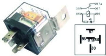 VR4560 ROLE 24V.20/30A 5P.CIFT PLT.SEFFAF LED AYK
