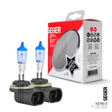 208291 H27W/2(881)12V AMPUL 27W (4.000K)TAKIM PGJ13 EĞRİ SOKET XENON WHİTE ULTRA