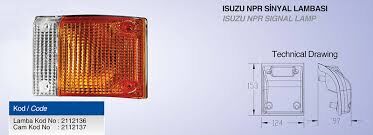 2112137 ISUZU NPR SİNYAL LAMBA CAMI