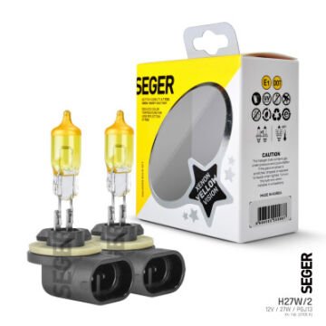 208321  H27W/2(881)12V 27W (2.700K SARI IŞIK)TAKIM PGJ13 EĞRİ SOKET XENON YELLOW