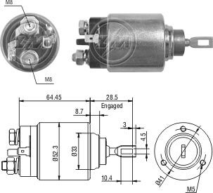 374   MARŞ OTOMATİĞİ 12V CLİO KANGO MEGANE VOLVO RENAULT 2339304003 2.339.304.003