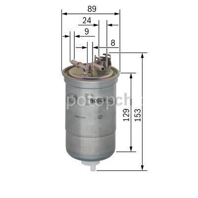 VW (VOLKSWAGEN) Sharan 1.9 TDI 03.1999 - 02.2000 BOSCH MAZOT FİLTRESİ