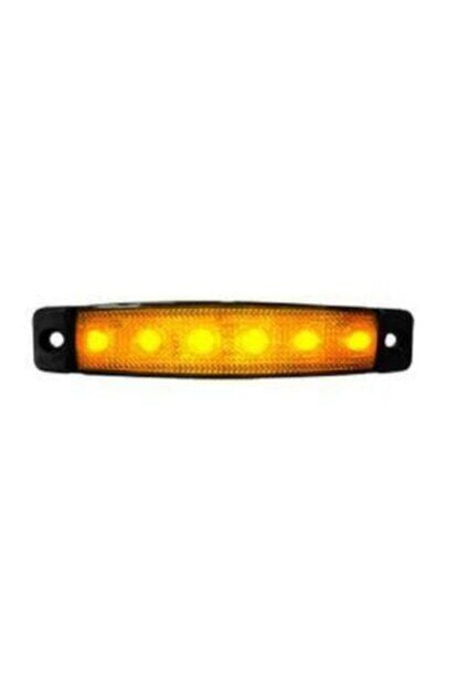 SBD12Y6 12V 6 LEDLİ SARI DİKDÖRTGEN Dizayn Side Ma 30580003
