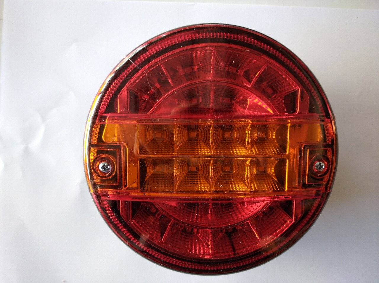 YUVARLAK LEDLİ STOP LAMBASI 3 FONSİYONLU SARI