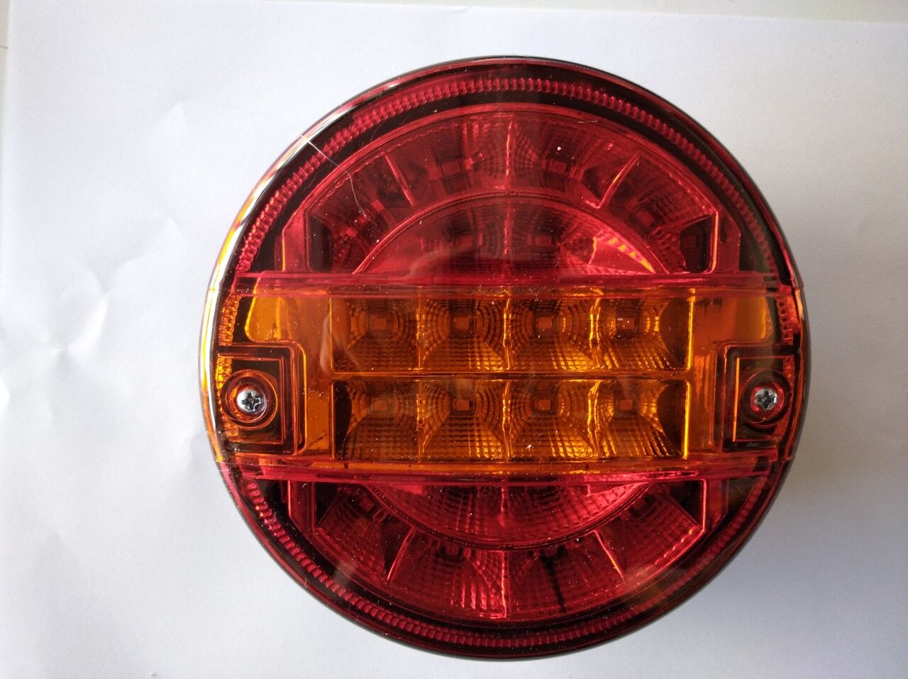 YUVARLAK LEDLİ STOP LAMBASI 3 FONKSİYONLU SARI HAMBURGER
