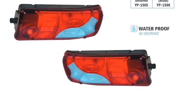 YÜCE-1-250 YP-150 TGA STOP LAMBASI SOKETLİ MAVİ MAN TGA TGS TGX