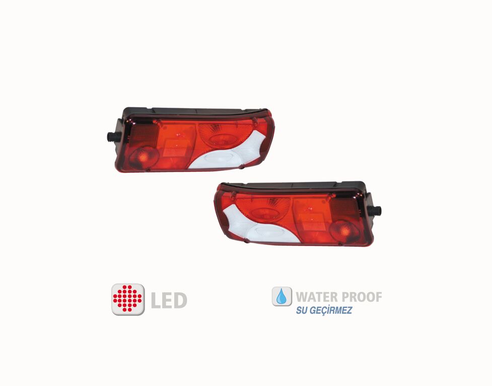 YÜCE-1-255 YP-148 SCANIA STOP LAMBA BEYAZ MERCEDES SPRİNTER STOP LAMBASI PICKUP SOKETLİ