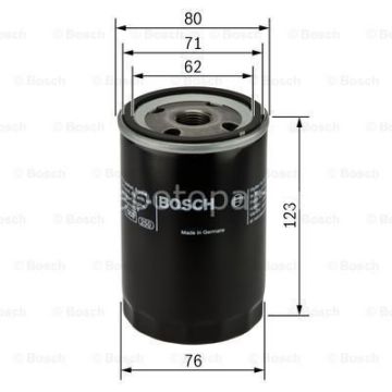 VW (VOLKSWAGEN) Jetta 1.6 08.1991 - 07.1992 BOSCH YAĞ FİLTRESİ