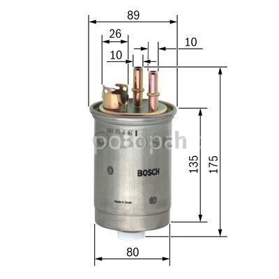 FORD Focus 1.8 TDDi 01.1999 - 05.2005 BOSCH MAZOT FİLTRESİ