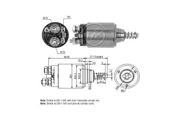 545   MARŞ OTOMATİĞİ 24V MERCEDES KALIN GÖVDE 2216 BOSCH TİP 0331402051