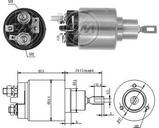 573   MARŞ OTOMATİĞİ  12V AUDİ FORD ÇİFT FİŞLİ LADA SAMARA 0331303002