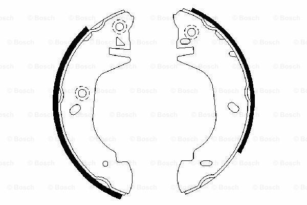 Pabuçlu Fren Balatası [254*50 mm]FORD Transit FT 080 2.5 D 199408 - 200008; Transit FT 100 2.5 TD 199408 - 200008; Transit FT 120 2.5 DI 199408 - 200008; Transit FT 100 2.5 D 199408 - 200008; Transit FT 080 2.5 TD 199408 - 200008; Transit FOR 94VB220