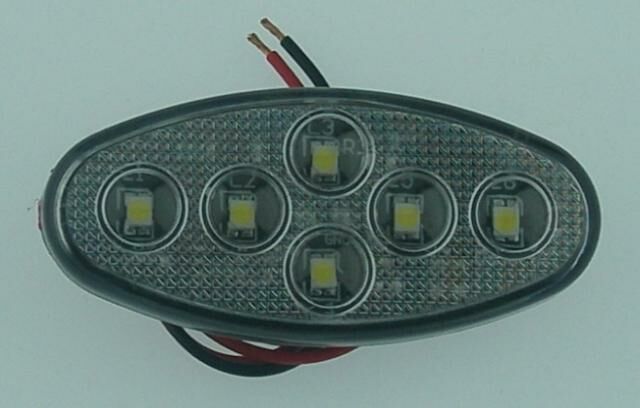 SBE12R6 12V 6 LEDLİ KIRMIZI ELİPS Dizayn Side Mark 30570002