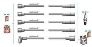 DODUCO 7710 BUJİ KABLOSU TOFAŞ D.K.Ş DÜZ MOTOR FİAT DOĞAN KARTAL ŞAHİN 4458077