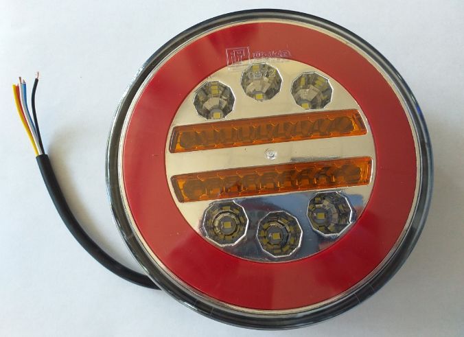 NEON LEDLİ YUVARLAK STOP LAMBA 12V HAMBURGER