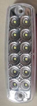 12 LEDLİ SİDE MARKER LAMBA BEYAZ
