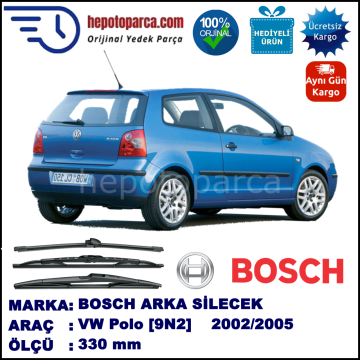 VW Polo [9N1] 330 mm 10.2002-05.2005 BOSCH Arka Silecek