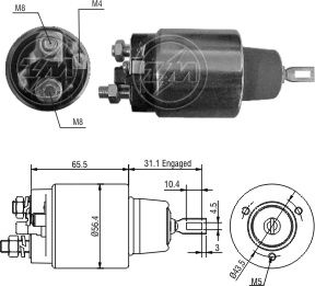 975   MARŞ OTOMATİĞİ 12V FORD MERCEDES EM ÇAPRAZ LAND 9330331010