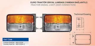 90012334 EURO TRAKTÖR SİNYAL LAMBASI YANDAN
