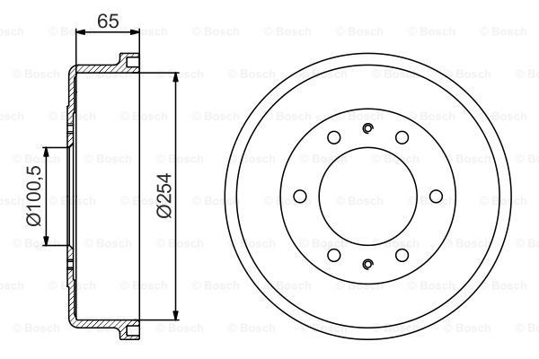 Fren Kampanası - [ 254 / 65 mm]NISSAN Terrano II 2.7 Diesel Turbo 4x4 199601-200612 NIS 432060F001; FOR 1954