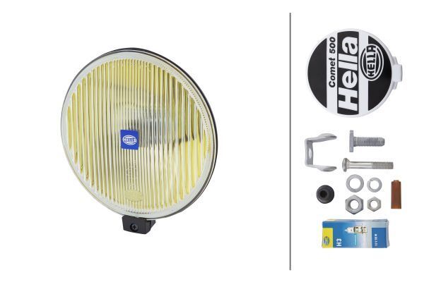 Sis Farı,Sarı,12V,Siyah,Halojen,Sağ,Sol,Yuvarlak,U Comet 500 / not CP65 approved / 005750641