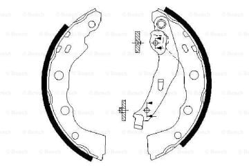 Pabuçlu Fren Balatası [203,2*40 mm]MITSUBISHI Carisma 1.8i 16V 199605-199902; Carisma 1.6i 16V Hatchback 199903-200312 MIT MR465094
