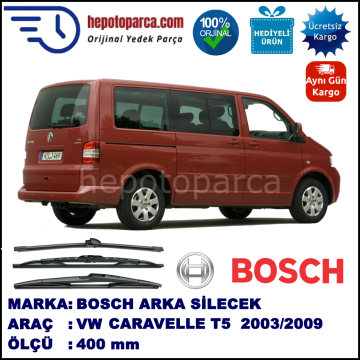 VW Caravelle T5 [7H] 400 mm 02.2003-11.2009 BOSCH Arka Silecek