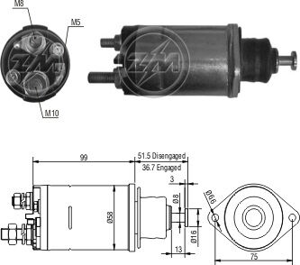 805   MARŞ OTOMATİĞİ 12V DELCO 28MT FORKLİFT İŞ MAKİNASI 10457055 10478614