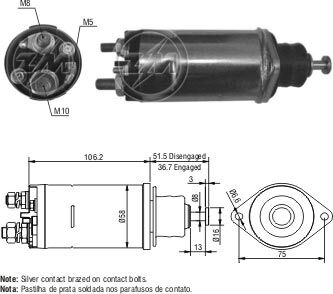 810   MARŞ OTOMATİĞİ 24V 28MT PROFESYONEL (2272) BMC 10457116 10483810 10483811